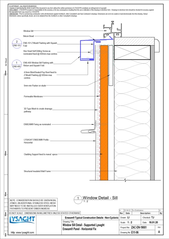 Metal SheetCladding Lysaght Zenith Imperial325 BasaltMatt